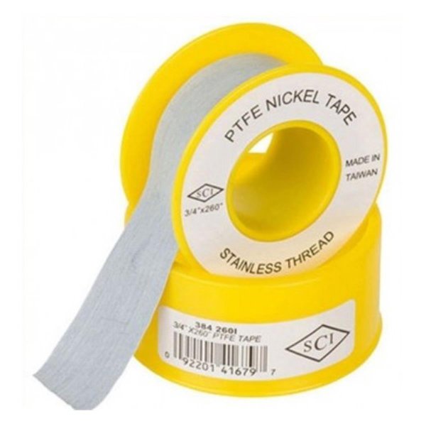 Smithcooper 0384260G PTFE Nickel Tape White 05 x 260 in 4691879